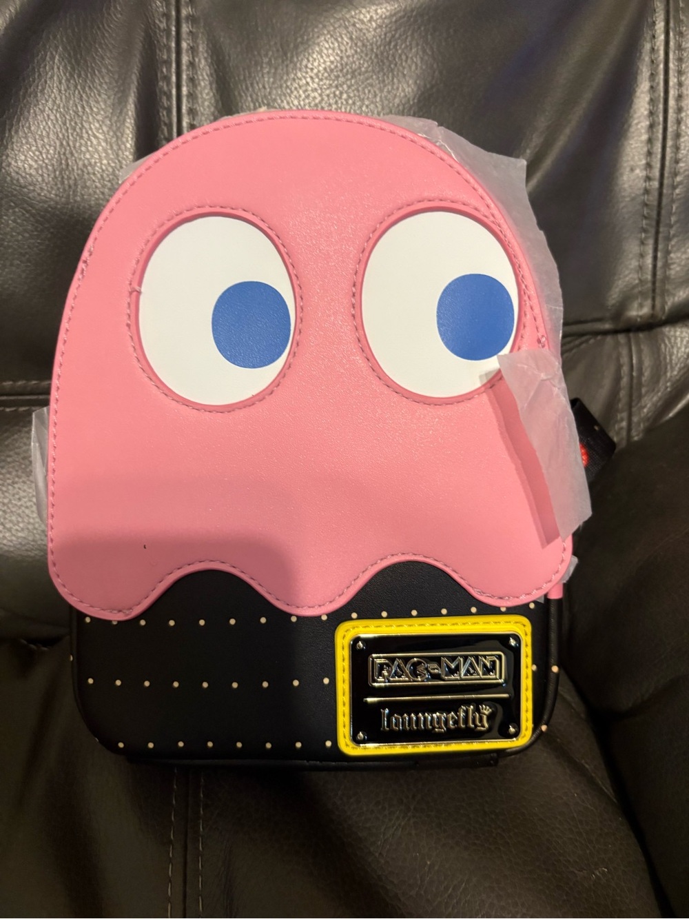 Loungefly Pink Ghost Mini Backpack with Blue Eyes